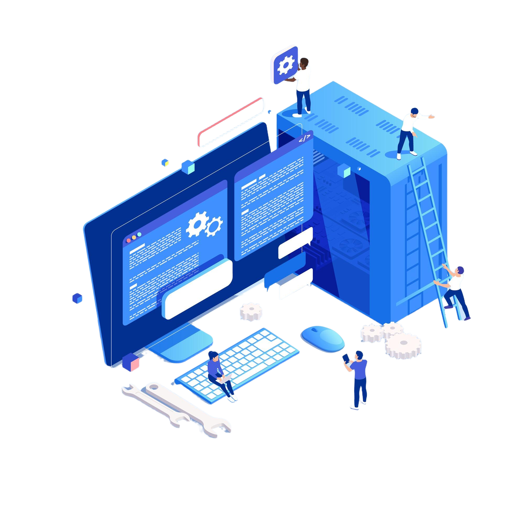 it-professions-isometric-composition-with-sys-admin-symbols-vector-illustration-b-1